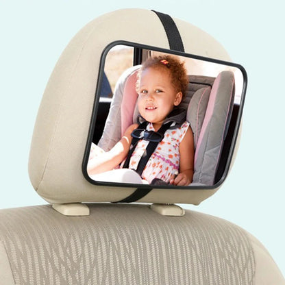 Adjustable Wide Car Rear Seat Mirror Baby/Child Seat Car Safety Mirror Monitor Square Safety Car Baby Mirror Car Interior