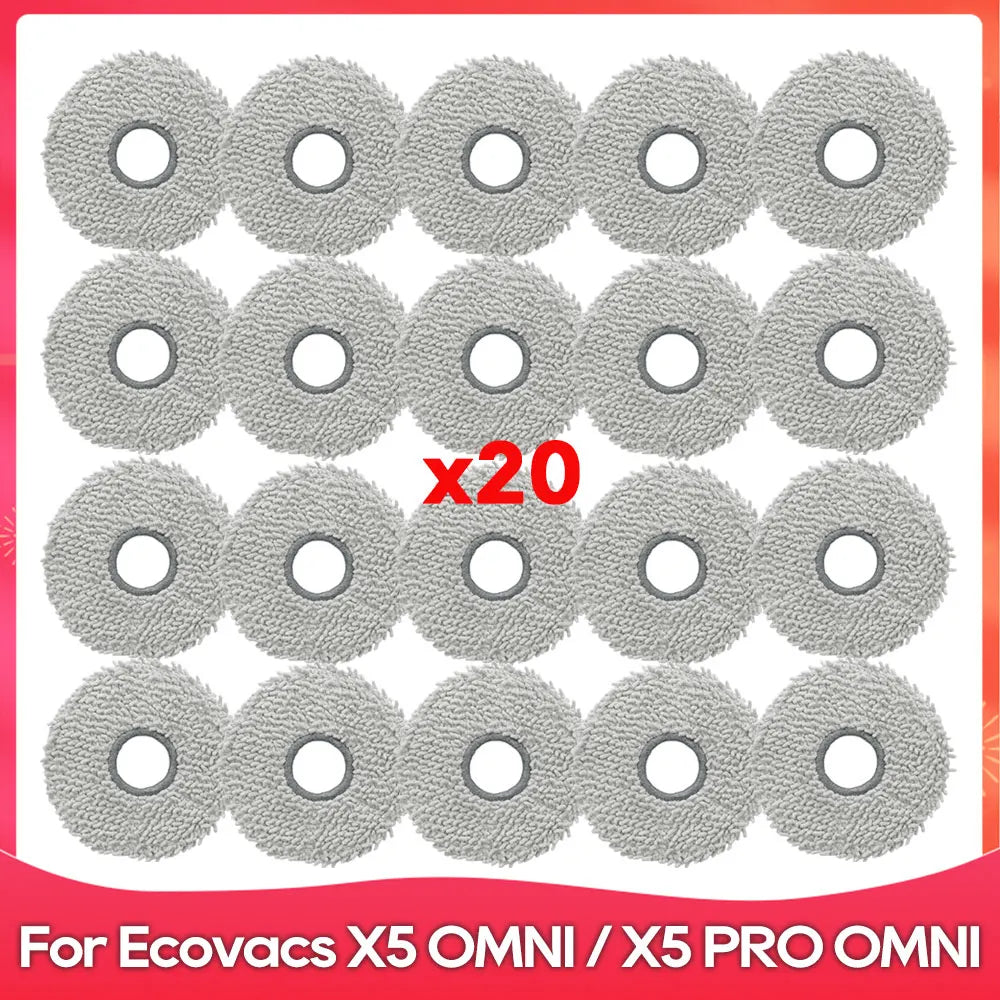 Fit For ( ECOVACS X5 OMNI / X5 PRO OMNI ) Part Accessories Main Side Brush Filter Mop Cloth Dust Bag Robot Vacuum Cleaner Kit