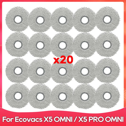 Fit For ( ECOVACS X5 OMNI / X5 PRO OMNI ) Part Accessories Main Side Brush Filter Mop Cloth Dust Bag Robot Vacuum Cleaner Kit