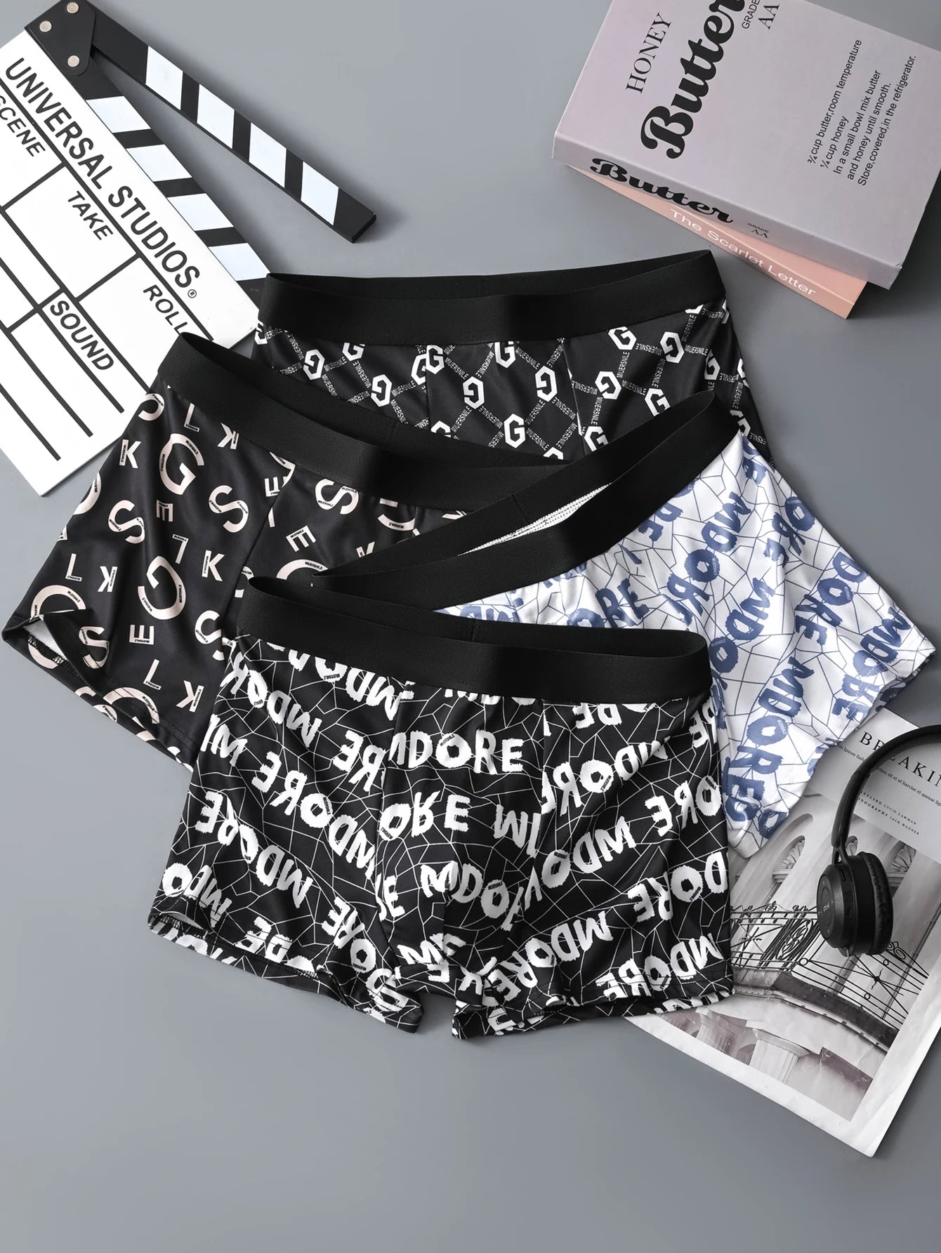 10Pcs Men's Underwear Soft Breathable Comfortable Men's Pants Athleisure Domineering Fashionable Trendy Men's Boxers Briefs