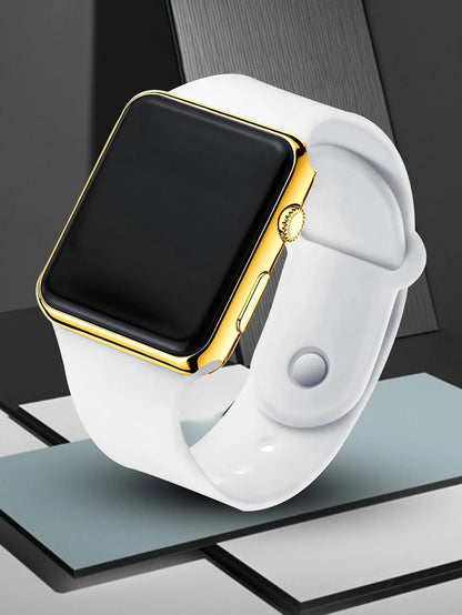 Leisure simple silicone men's electronic watch selected electronic watch gift