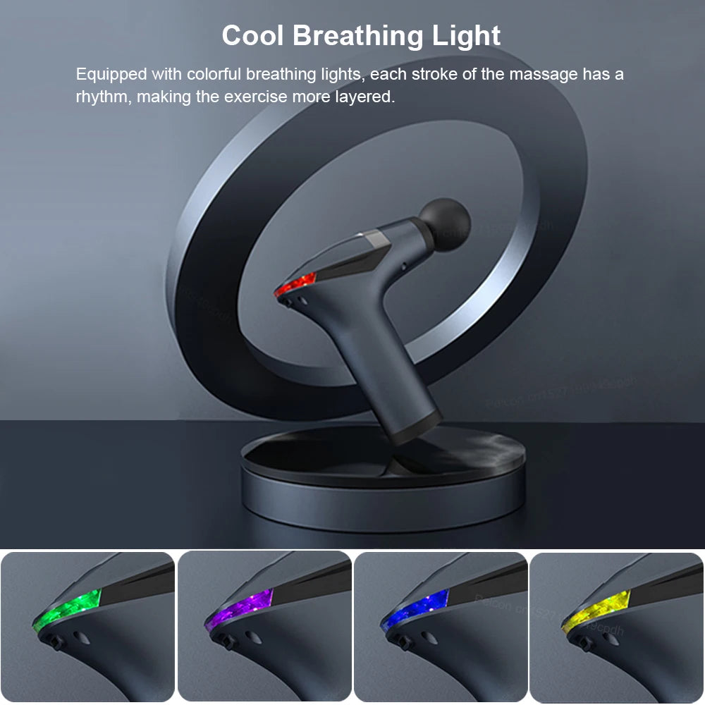 Muscle Massage Gun Portable Fascia Massage Gun High Frequency Body Back Legs Shoulder Waist Massager Professional Muscle Massage