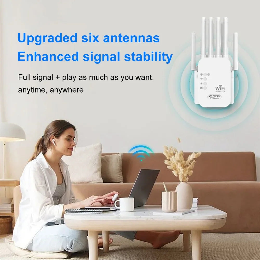 Xiaomi 1200Mbps Wifi Amplifier Dual band 2.4G 5G Repeater Network Expander Range Extender Signal Booster Wireless Wi-Fi Router