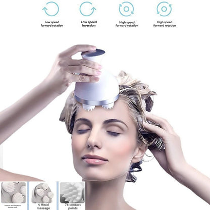 Intelligent Head Massager Scalp Massage Health Relaxation Body Shoulder and Neck Muscles Deep Tissue Rubbing Vibration Massage