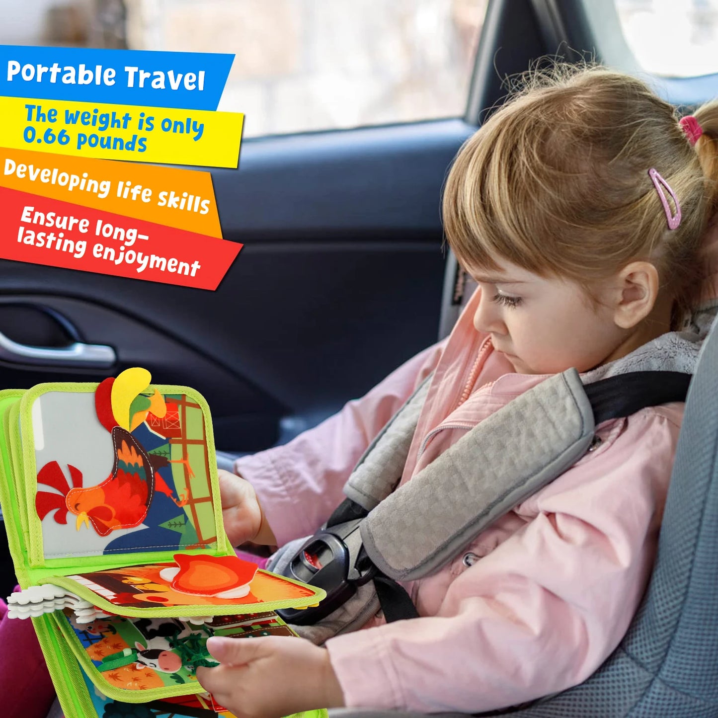 Baby Felt Books Educational Sensory Toy Animals Sensory Books Early Development Interactive Quiet Books Educational Sensory Toy