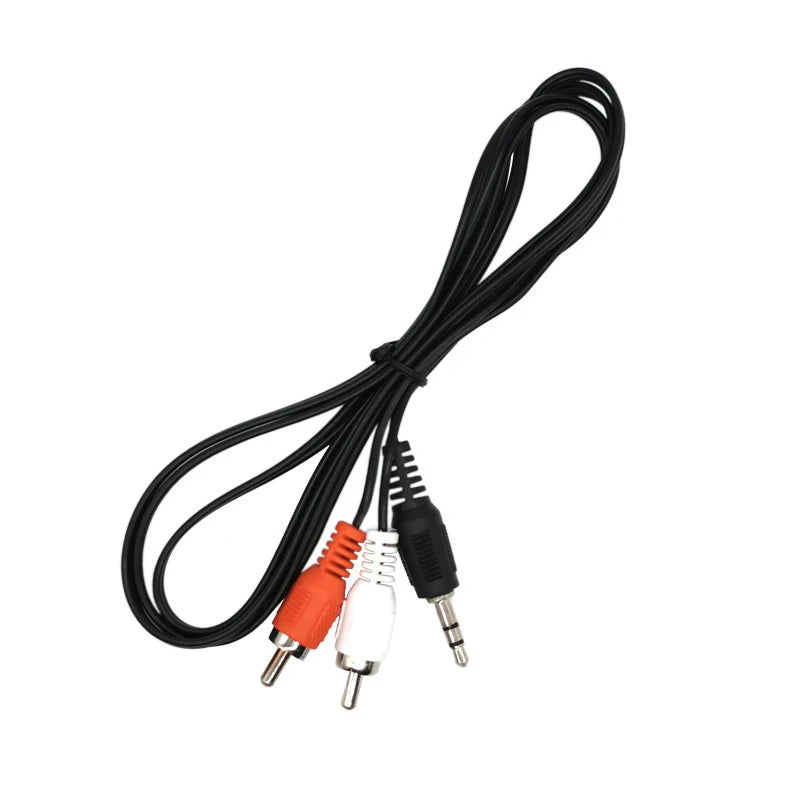 1.5M 3.5mm Jack to 2 RCA Audio Cables Stereo 3.5 mm Male to 2RCA Male Coaxial Aux Cable For TV Sound Laptop Mp3 Speakers