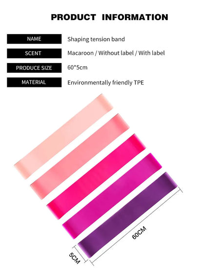 Resistance Bands for Working Out, Elastic Exercice Loop Bands,Yoga Starter Set of Stretch Bands for Booty Legs,Pilates Flexbands