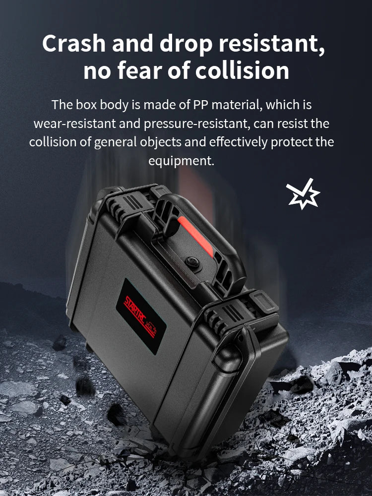 STARTRC Insta360 X5 Camera Accessories 2 Layers Hard Case Carrying Case Waterproof Portable Travel Box for Essentials Bundle