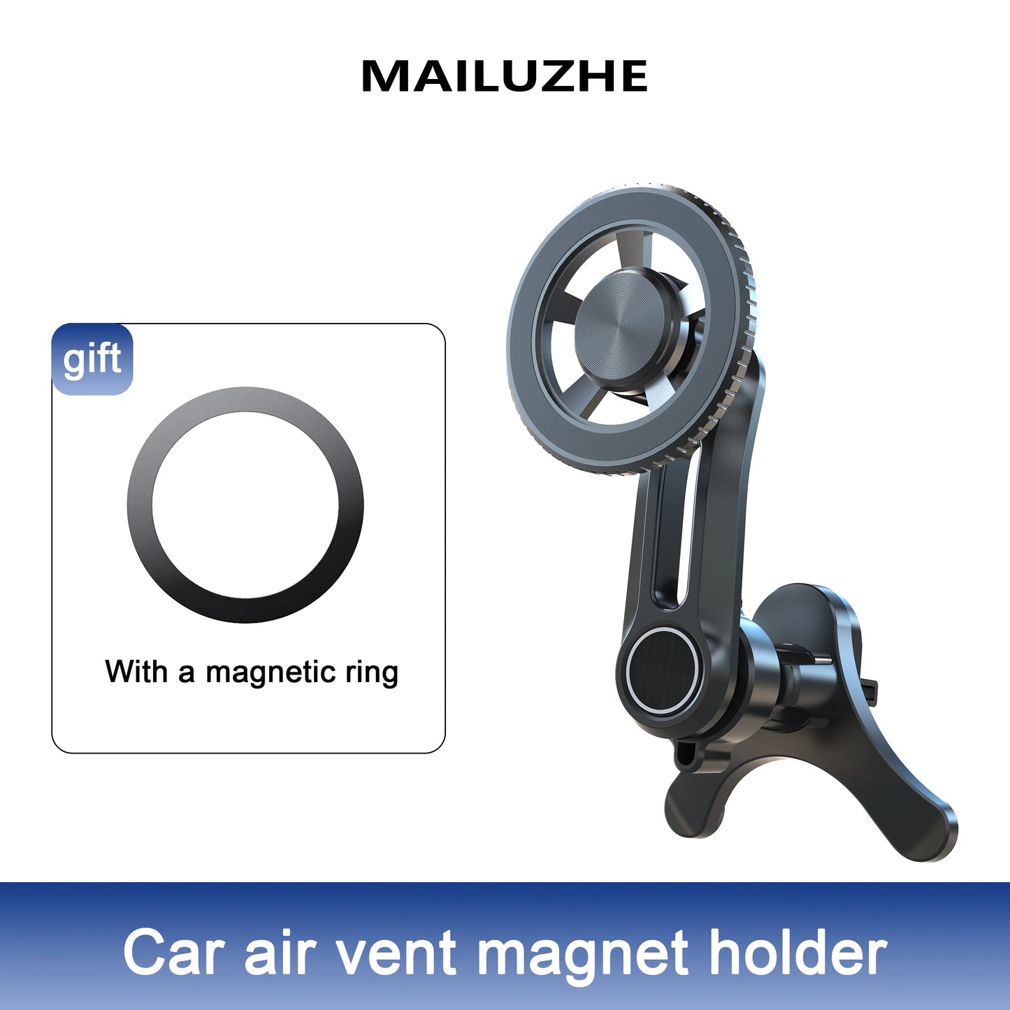 Fits for MagSafe Car Mount, [20 Strong Magnets] Magnetic Car Phone Holder Mount, [Easily Install&Never Blocking Vent] Magnetic