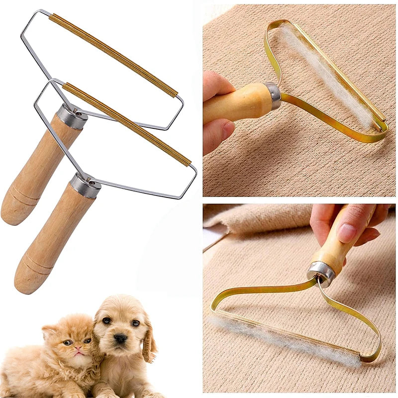 Portable Lint Remover Pet Hair Remover Brush Manual Lint Roller Sofa Clothes Cleaning Lint Brush Fuzz Fabric Shaver Brush Tool