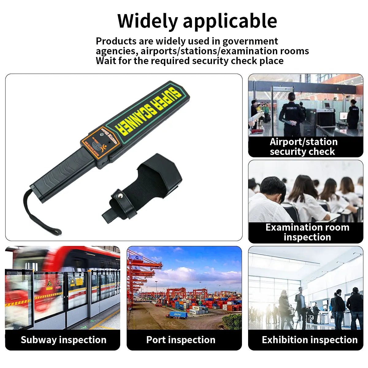 Safe Checking Metal Detector Handheld Metal Detection Gold Finder Portable Scanner Depth Wall Detector Security Inspection Devic