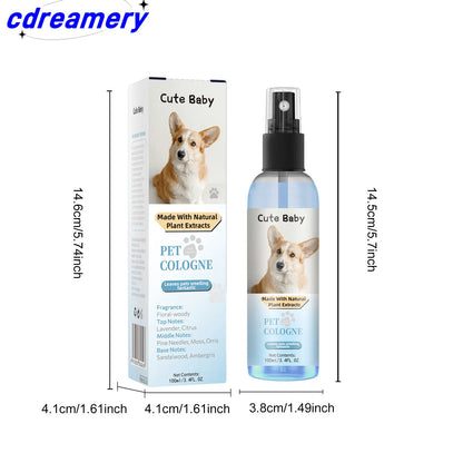 CDY 100ml Pet Perfume Spray for Cats and Dogs, Odor Eliminator and Air Freshener with Long-lasting Fragrance