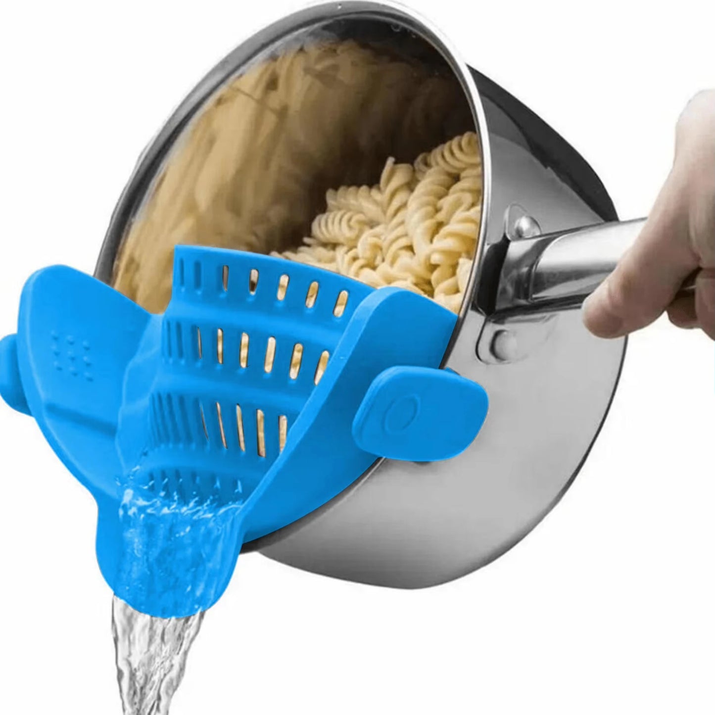 Adjustable Silicone Clip-On Strainer Pot Strainer Adjustable Clip On Strainer For Pots Pans And Bowls Kitchen Pot Strainer