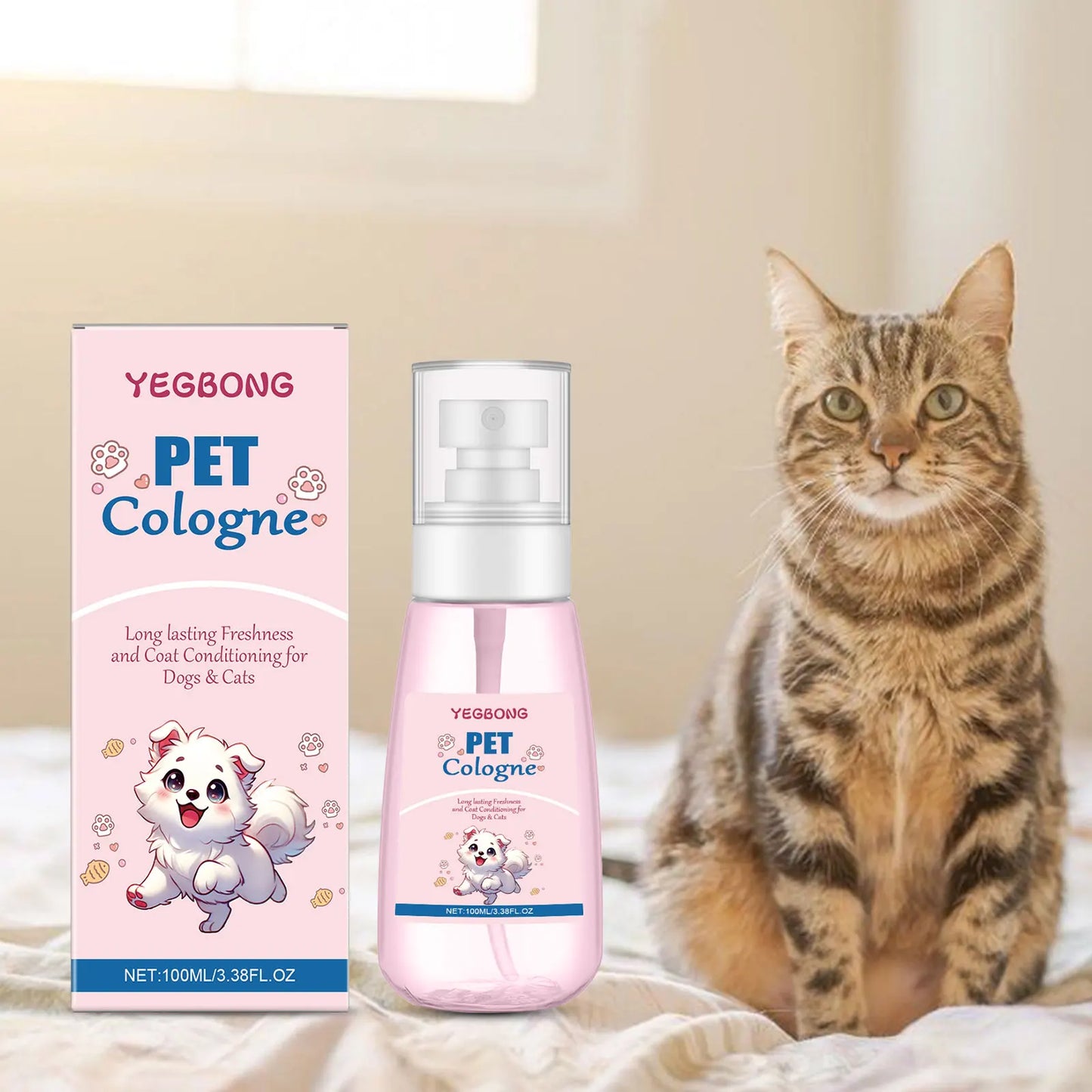 Deodorizing Dog Spray Odor Removal Natural Deodorizer Long Lasting Cologne Fragrance for Dogs Cats Odor Control Cleaning Product