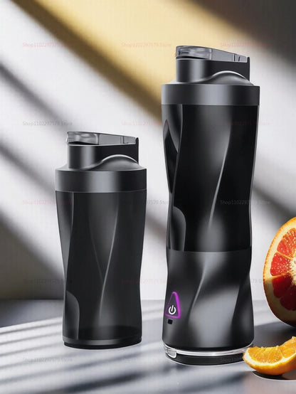 Portable Juicer Blender Cup 700ML USB Rechargeable Outdoor Smoothie Maker Fresh Fruit Mixer with 4 Blades for Travel and Sports.