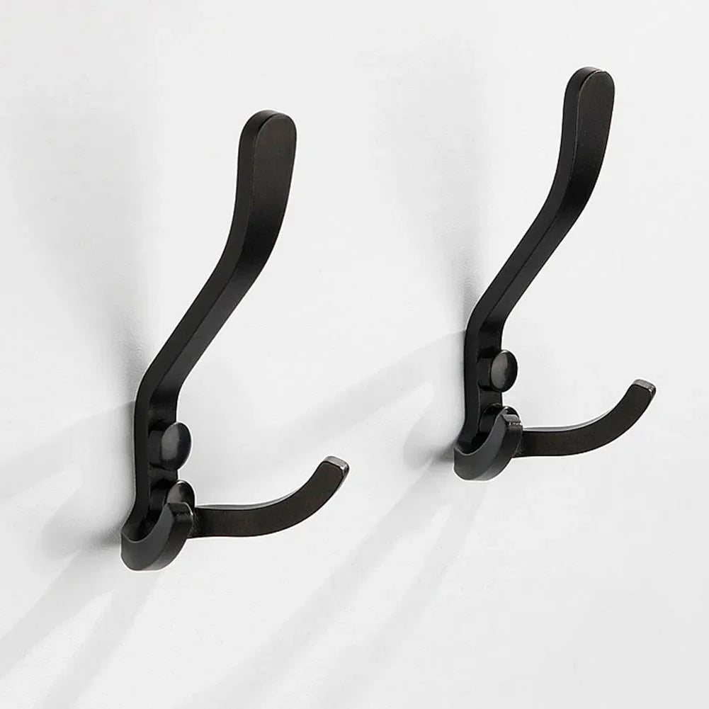 Wall Hook Towel Hanger Clothes Coat Hook Bedroom Robe Hook Livingroom Bathroom Kitchen Hanging Bag Key Hat Metal Hooks