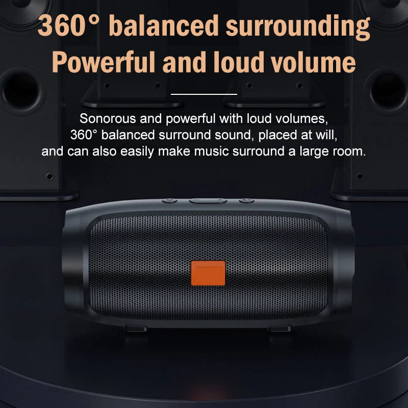 Bluetooth Speaker Dual Speaker Stereo Outdoor TF usb Playback Fm Voice Broadcasting Portable Subwoofer 50 Wireless Speaker
