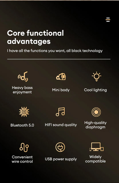 Original Lenovo A02 Wireless Bluetooth Speakers Deep Bass Sound Outdoor Soundbox Music RGB Lighting Long Standby Loudspeakers