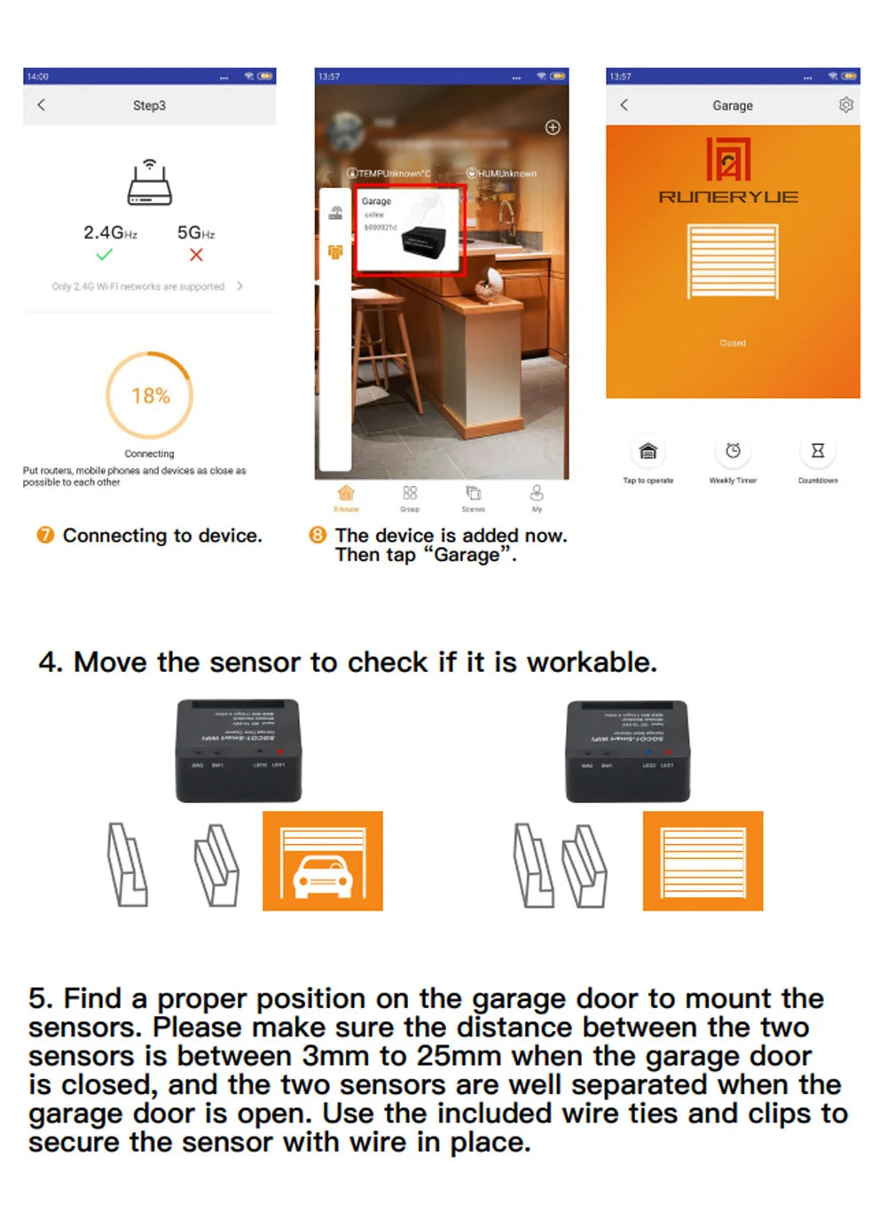 SGC01 WiFi Switch Smart Garage Door Opener Controller 24V Work With Xhouse APP Control by Phone for Swing Sliding Gate Opener