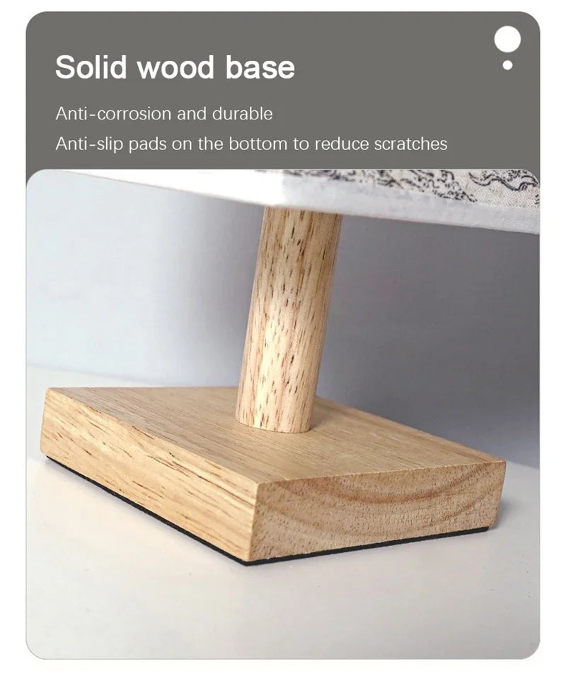 LED  Decoration Table Lamps Simple Chinese Style Dimmable Plug Night Light Fabric Lampshade Square Bedroom Bedside Desk Lights