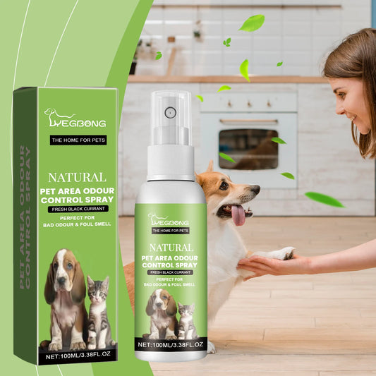 Yegbong Pet Deodorizing Spray for Dogs and Cats Eliminates Pet Odors, Long-lasting Fragrance, Keeps Indoor Air Fresh 100ML
