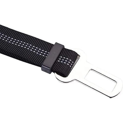 Adjustable Dog Car Seat Belt - Retractable Elastic Safety Leash with Shock Absorption, Pet Car Safety Harness for Dogs