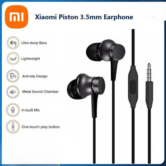 Xiaomi Mijia Smart Earphones Piston 3 Fresh Version In-Ear With Mic Wire Control For Mobile Phone For Xiaomi 5 5s 6 For Iphone