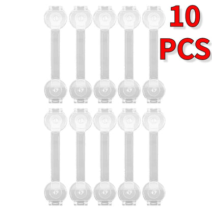 5/10Pcs Baby Cabinet Locks Strap Drawer Lock Child Anti-opening Refrigerator Lock Home Baby Anti-pinch Safety Protection Buckle