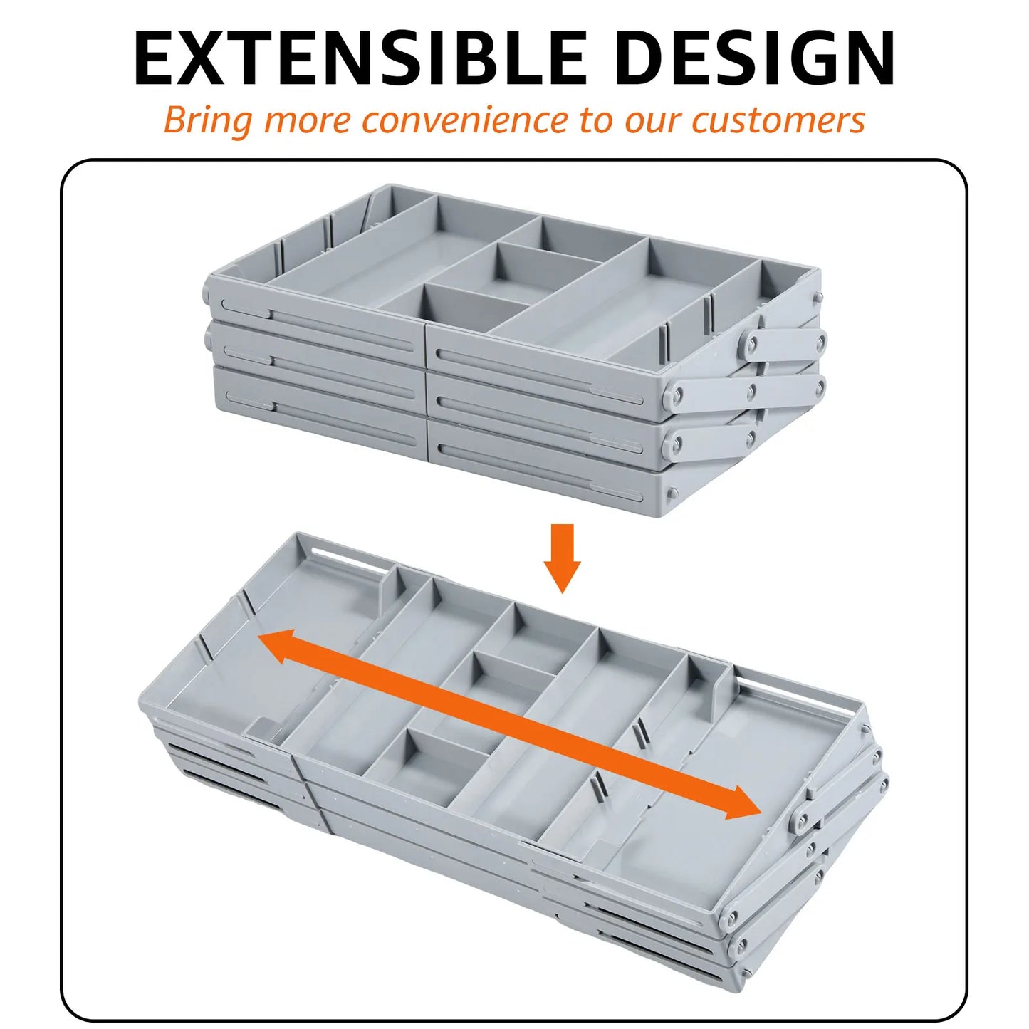 2/3 Tier Foldable Drawer Organizer Multi Level Storage Tray Adjustable Divider Versatile Expandable Drawer Jewelry Organizer