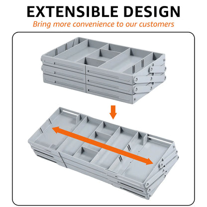 2/3 Tier Foldable Drawer Organizer Multi Level Storage Tray Adjustable Divider Versatile Expandable Drawer Jewelry Organizer