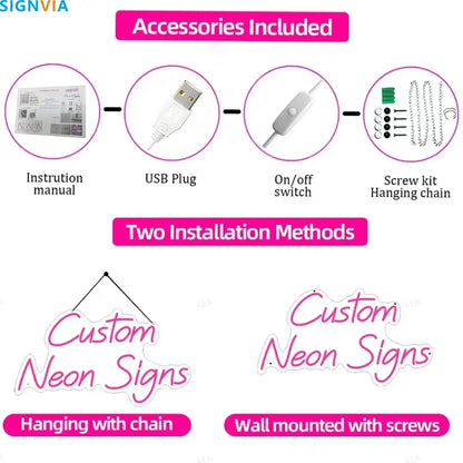 Custom Neon LED Tooth Sign with Glasses USB-Powered Wall Decor for Dental Parties Personalized Name White Light Circular Decor