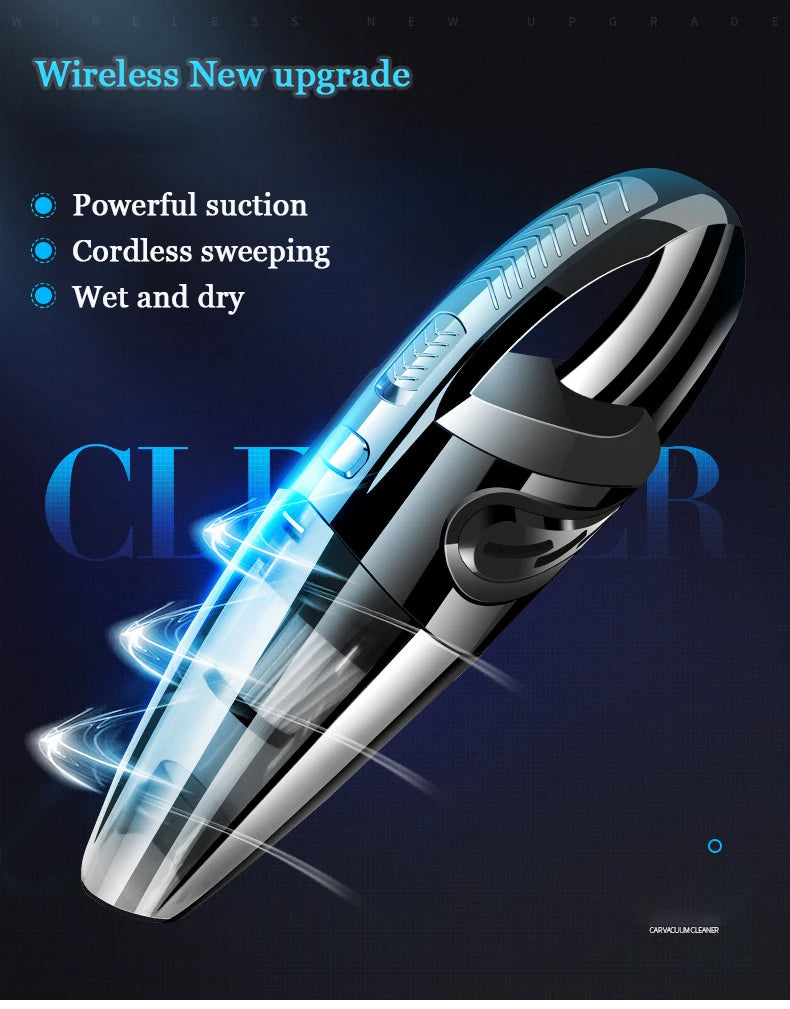 Cordless Handheld Vacuum Cleaner Powerful Cyclonic Suction Portable Rechargeable Quick Charge For Pet Hair At Home