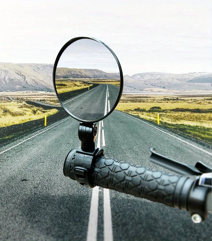 Motorcycles Rearview Mirror Side Mirror For Safety View Turning Left Right Mirror Adjustable Mini Autocycle Rear View
