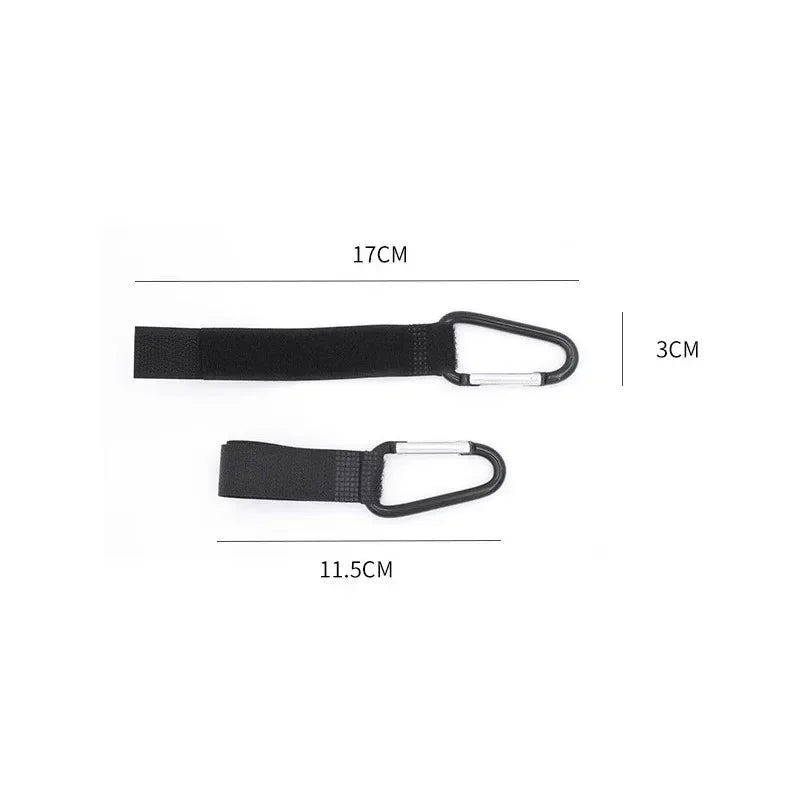 1-6Pcs Baby Stroller Hook Organizer Adhesive Nylon Clasp Loop Clips Carabiner Hooks Diaper Bag Shopping Pram Hook Buckles Hanger