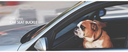 Dog Seat Belt 1-to-2 Extend Rope 54-90CM Elasticity Pet Safety Nylon Dog Leash with Car Seat Buckle Dog Accessories Olive Khaki