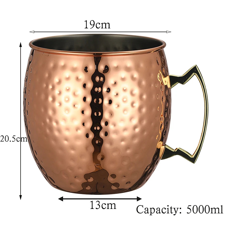 Giant Hammered Moscow Mule Mug, Mega Mug, Ice Bucket Mug, 5L