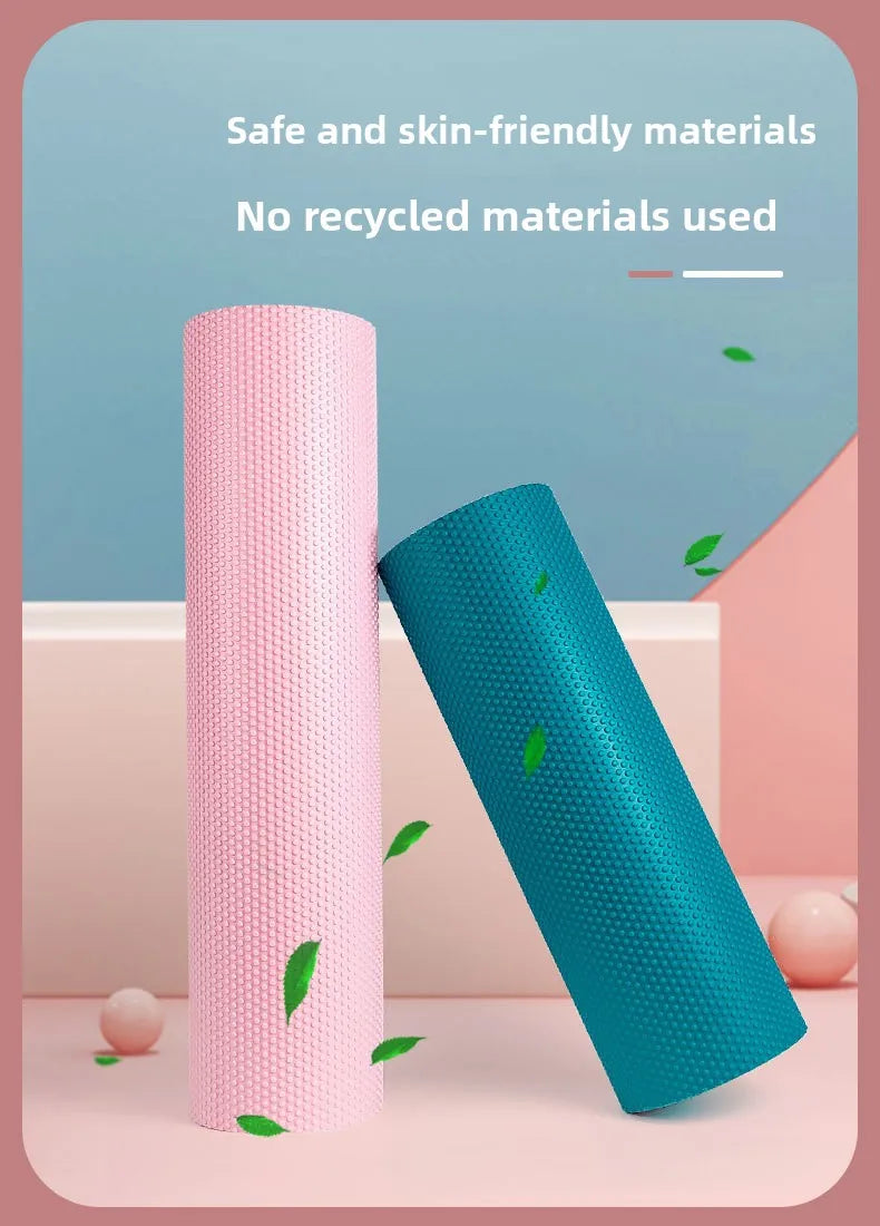 Extended 90cm  EVA Foam Roller Me Pattern Yoga Massage Sti Fitn Exercise Muscle Relaxation Roller