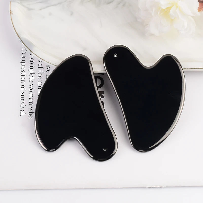 Stainless Steel Facial GuaSha Scraping Face Care Lifting Massage Tools Anti Wrinkle Skin Tighten Cooling Cellulite Massager Tool