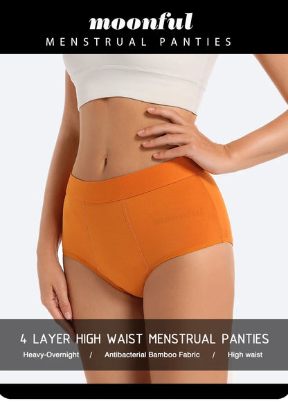 Menstrual Period Underwear High Waist Menstruation Panties Woman Abundant Flow Menstrual Cycle Absorbent Underwear Period Shorts