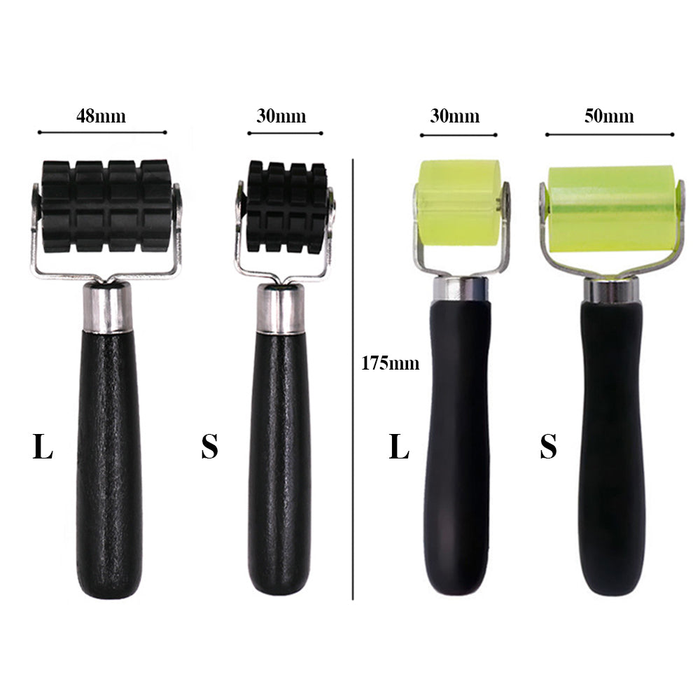 Car Soundproof Roller Thick Rubber Tire Compaction Tools Moto Auto Repair Press Wheel Car Maintenance Anti-Vibration Roller