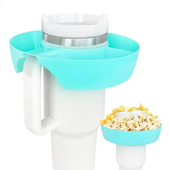 Snack Plate 40oz Ice King Cup Cap Reusable Insulated Snack Platter Creative Cup Fruit Bowl Water Bottle & Cup Accessories