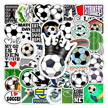 Soccer Football Sports Stickers Sports Players Jerseys Helmets  DIY Gift Toys Decal for Laptops Phones Bottles Decor Waterproof