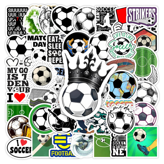 Soccer Football Sports Stickers Sports Players Jerseys Helmets  DIY Gift Toys Decal for Laptops Phones Bottles Decor Waterproof