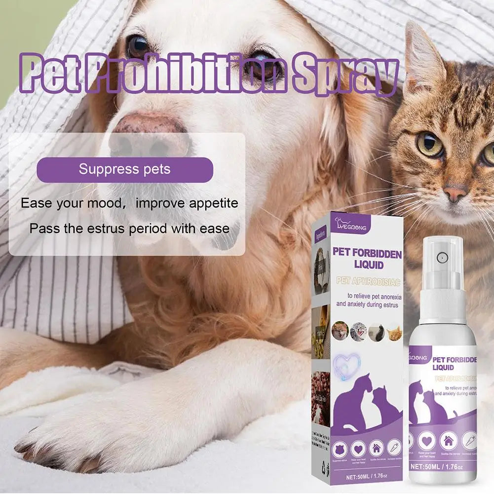 Pet Calming Spray Pet Supplies Pets Pheromone Calming Spray Improve Estrus Agitation Pet Anxiety Relief Spray Cat Dog Health