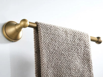 Bathroom Accessories Antique Brass Wall Mounted Toilet Paper Holder Towel Ring Robe Coat Hook Bathroom Hardware