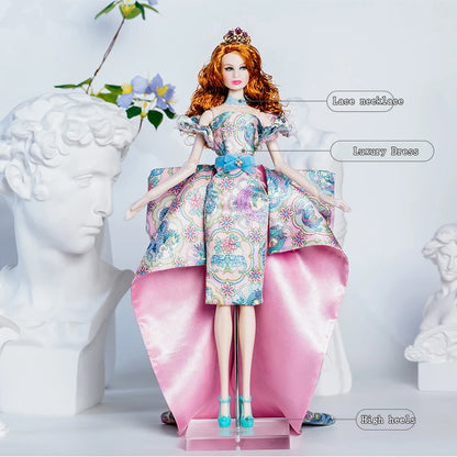 European Fashion Chinese Style Elements Accessories Set 32cm Supermodel Doll Clothes Suit Princess Dress DIY Toy Collector Gifts