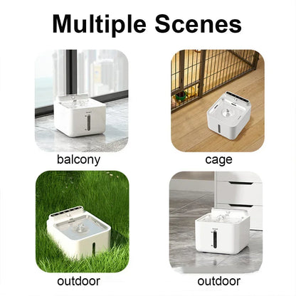 Wow, that's so cool! It's a smart pet water fountain.