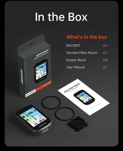 iGPSPORT BSC300T Touch-screen Bike Computer Global Map Cycling Computer Wireless Bike GPS Computer Support E-bike