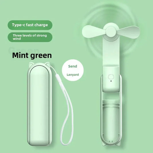 NEW Portable Handheld Fan Mini Handheld Fan with USB Rechargeable and Adjustable Speed Suitable for Indoor and Outdoor Use