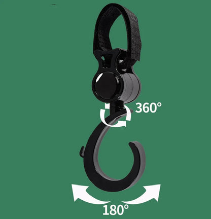 2Pcs Baby Stroller Accessories Hook Multi Purpose 360 Degree Rotating Stroller Hanging Hooks Bag Holder Baby Accessories